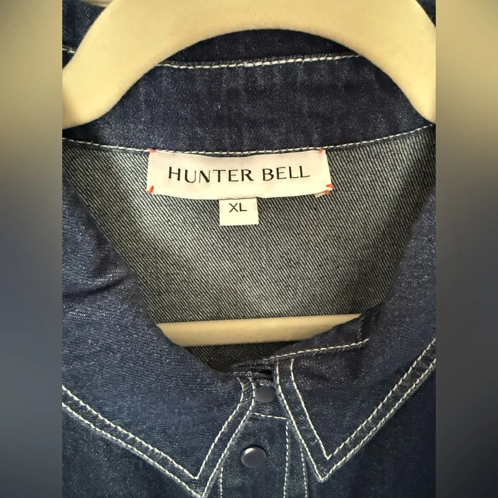 Hunter Bell Denim Addison Dress sz XL - Picture 5 of 6